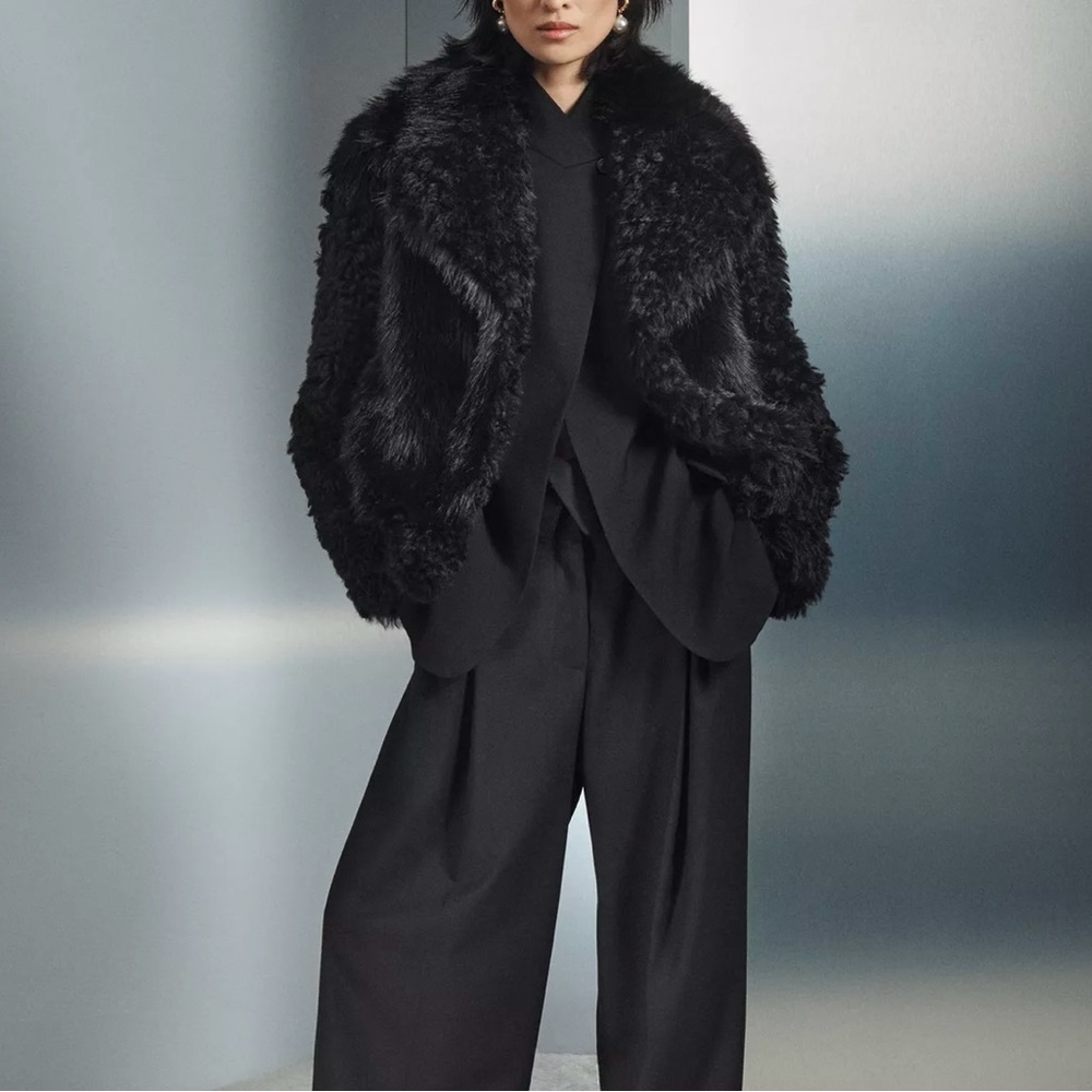 New! Zara Faux Fur Jacket